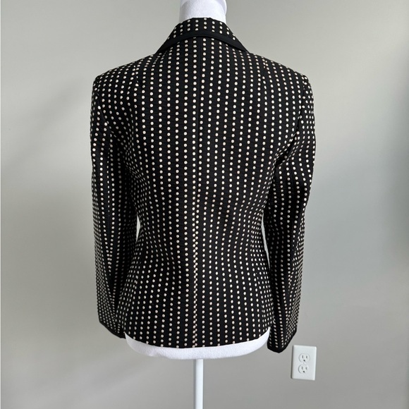 Talbots Black and White Polka Dot Blazer - Picture 3 of 7